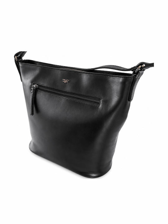Leather Women's Shoulder Bag Black