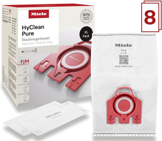 Miele Xl-pack Fjm Hyclean 3d Efficiency Σακούλες Σκούπας 8τμχ Universal