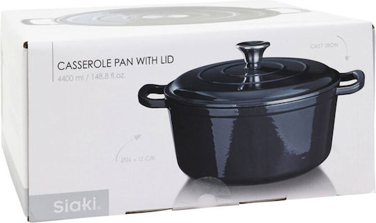 Siaki Collection Shallow Cast Iron Pot 4.4lt / 26cm
