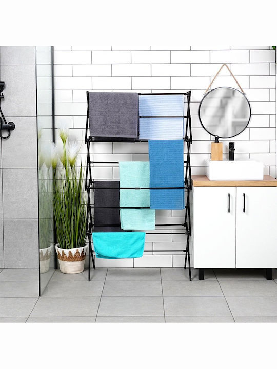 Vilde Folding Hanging Clothes Drying Rack Made of Metal with Hanging Length 10m