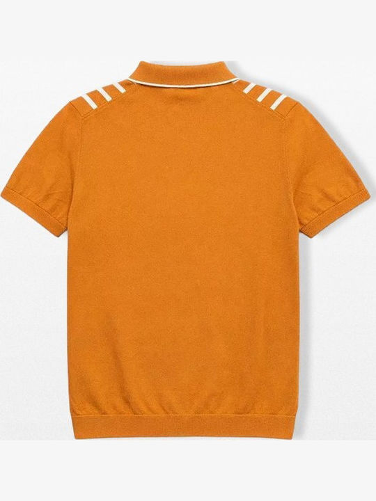 Men's Orange Cardigan