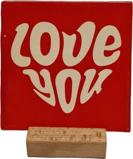 Διακοσμητικό Πλακάκι Φυσική Πέτρα Love You