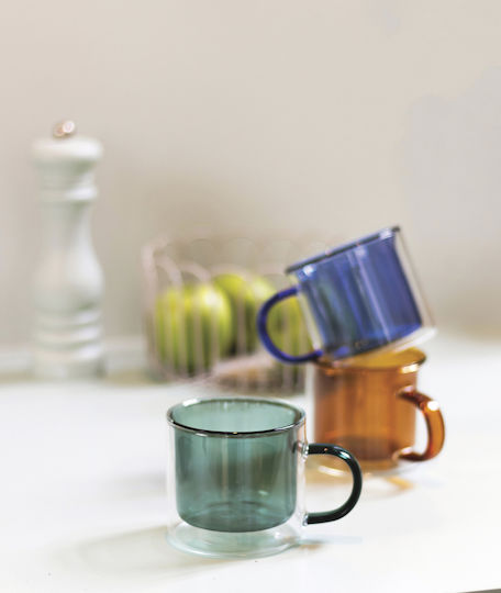 Ceramic Blue Mug 270ml 2 Pieces
