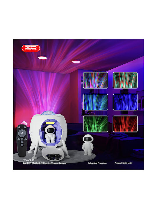 XO Led Παιδικό Φωτιστικό Projector Λευκό 14.53x11.21x11.18εκ.