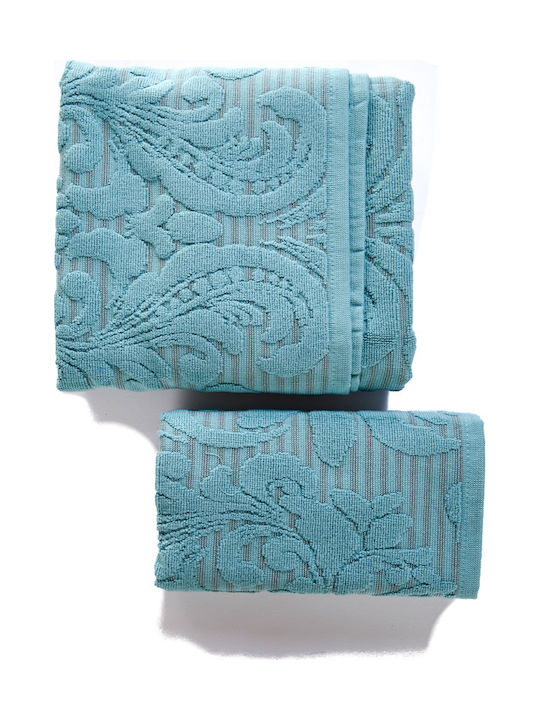 Comfort Set of Bath Towels 2 pcs Petrol Blue
