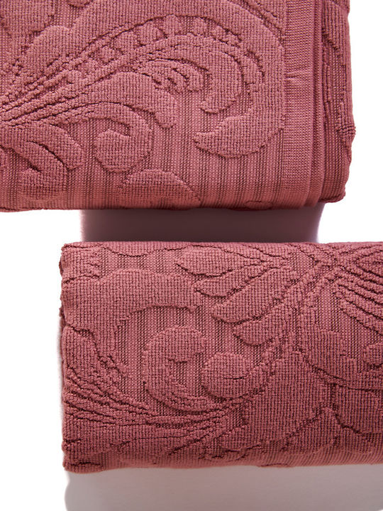 Comfort Set of Bath Towels 2 pcs Red