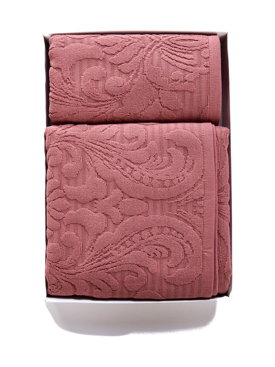 Comfort Set of Bath Towels 2 pcs Red