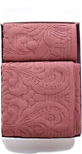 Comfort Set of Bath Towels 2 pcs Red