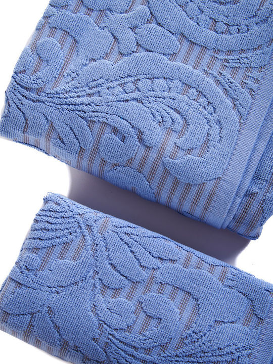 Comfort Set of Bath Towels 2 Pcs Navy