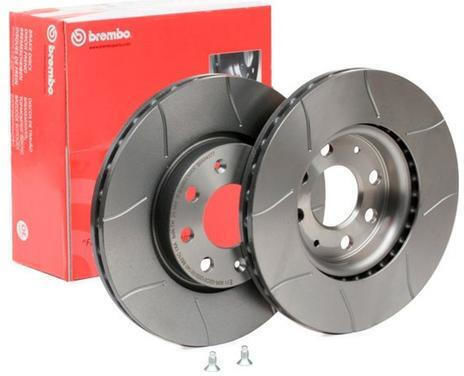 Brembo Max Car Brake Disc Front Vented Grooved Ø257mm 09.5843.77