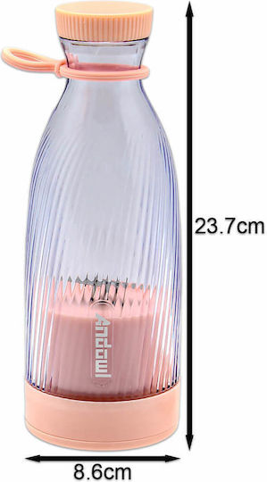 Andowl Blender with Plastic Jug 500 ml 3.7V Pink Q-L012