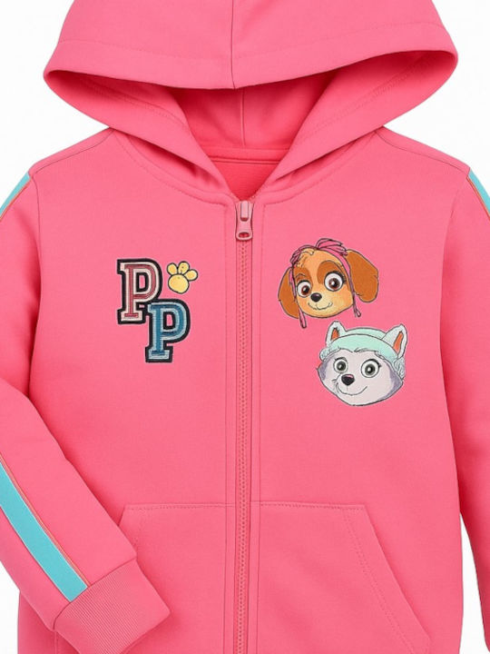 Kinder-Sweatshirtjacke mit Kapuze Rosa