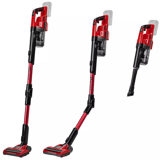Einhell TE-SV 18 Li-FLX-Solo Επαναφορτιζόμενη Σκούπα 2 σε 1 Stick & Χειρός 18V Χωρίς Φορτιστή & Μπαταρία Κόκκινη