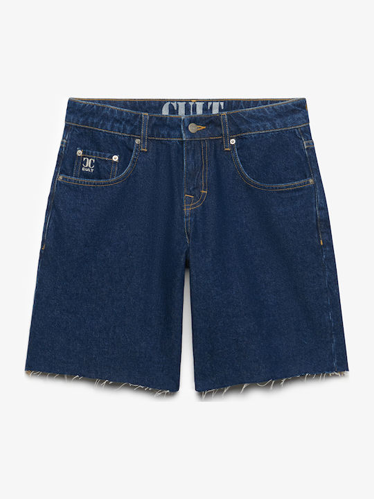 Women's Jean Shorts Dark Vintage Blue
