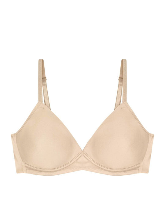 Soft Sensation Μπεζ Σουτιέν χωρίς Ενίσχυση & χωρίς Μπανέλες
