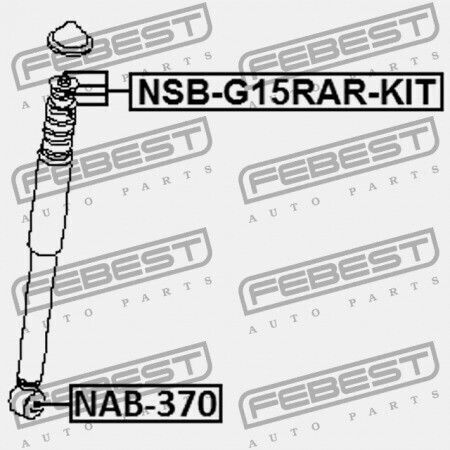 Febest Stoßdämpfer Für Nissan Almera