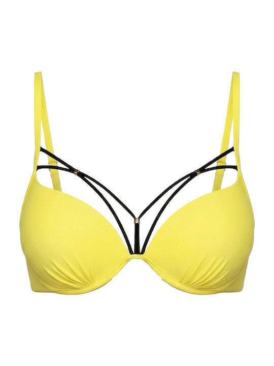 Bikini Bra With Padding Yellow
