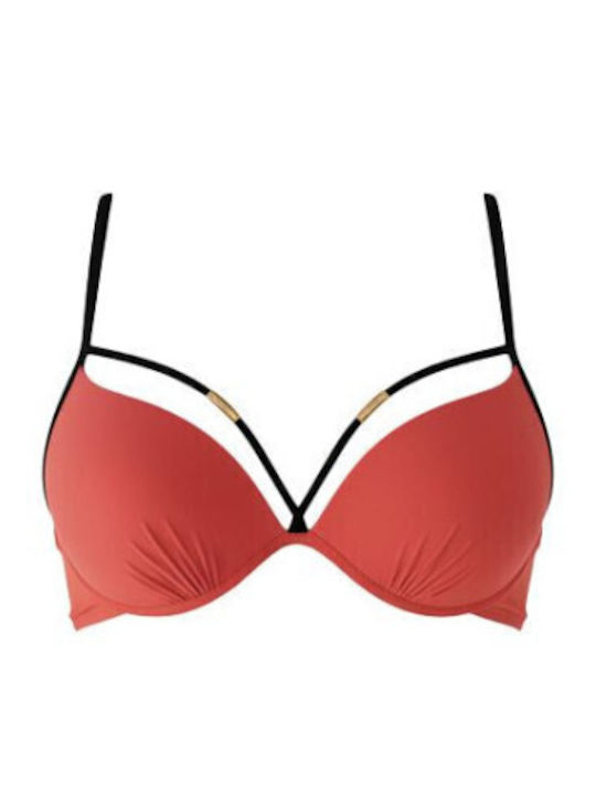 Bikini Σουτιέν με Ενίσχυση Πορτοκαλί