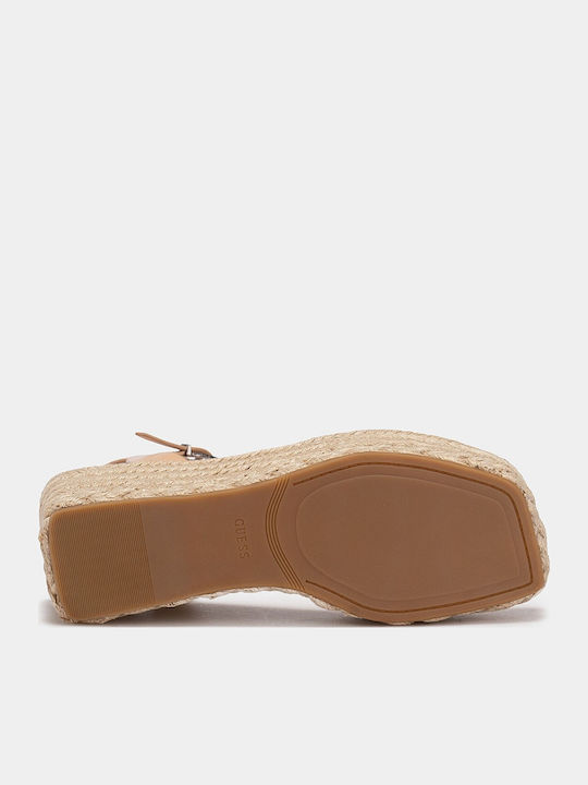 Women's Summer Espadrille Platforms Beige