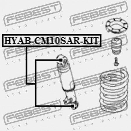 Set Kuzenet Hintere Stoßdämpfer Hyundai Santa Fe 10 2010 Gen 55310-2b520