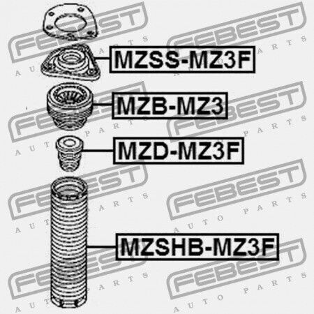 Amortizor De Șocuri Spate Mazda 3 Bk 2003-2006 Eu Bp4k-34-111c