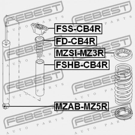 Suport Spate Amortizor De Șocuri Ford Focus Cb4 2008-2011 Eu 1300459