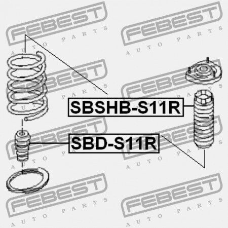 Капак за Заден Абсорбатор на Удари Subaru Impreza G11 2000.02-2007.04 Jp 20372-fe010