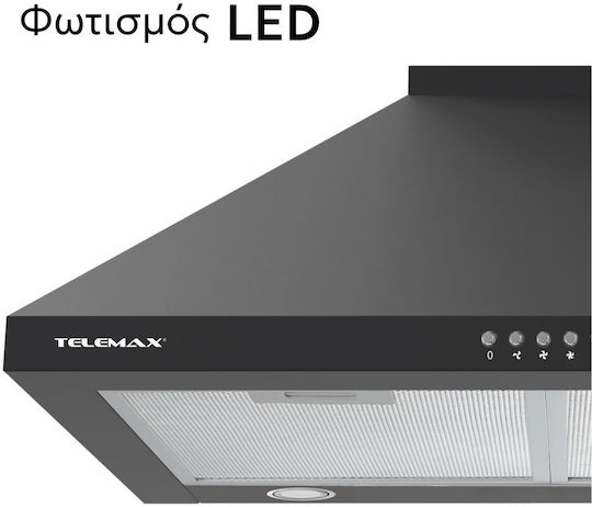 Telemax TD0860 Chimney Hood 60cm Black