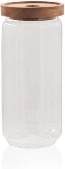 SteweHome Set of 16 General Use Glass Orange Jars with Lid 1000ml