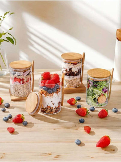 SteweHome Jar for General Use / Coffee with Airtight Lid Glass Orange 450ml