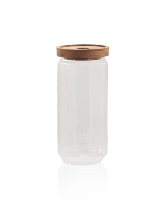 SteweHome Set of 4 General Use Glass Orange Jars with Lid