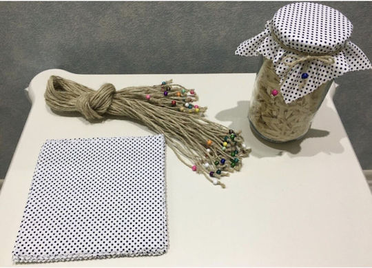 SteweHome Fabric White Placemats 17x17cm 25 Pieces