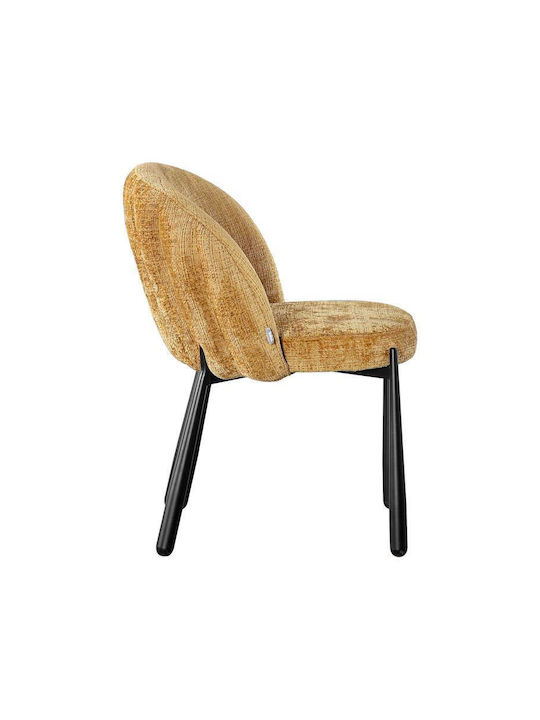Dining Chairs with Fabric Upholstery Mustard 2 Pieces 63x60x83cm