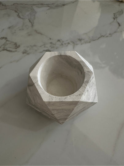 SteweHome Decorative Vase Concrete Grey 7x7xH11cm