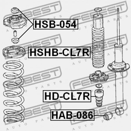 Capac Amortizor Spate Honda Accord Cl9 2003-2008 Eu 52688-s0a-004
