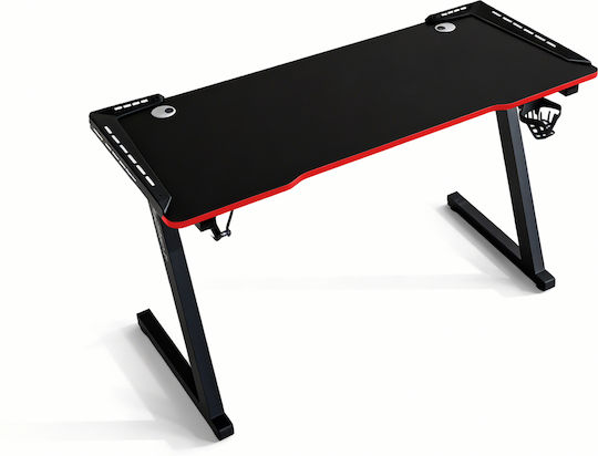 Γραφείο Gaming με LED 120x60x75εκ. Red