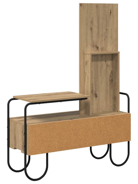 Wooden Desk Oak 100x36.5x136cm