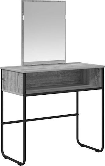 Wooden Grey Desk 81x40x131cm