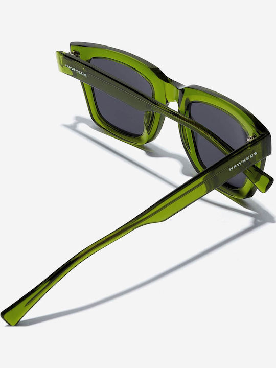 Hawkers One Uptown Men's Sunglasses with Green Horn-Rimmed Frame