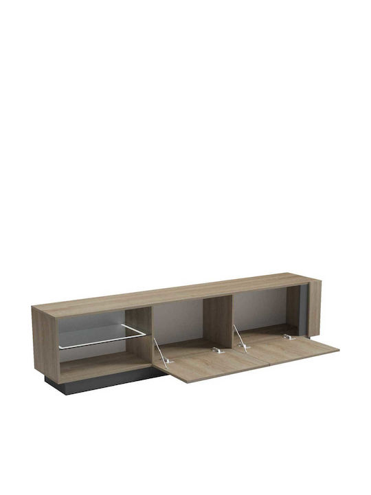 TV-Ständer Grau M214xP35xH45cm