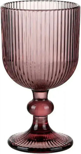 Cryspo Trio Noris Water and Whiskey Glass Set Goblets Glass Purple 350ml 24 Pieces
