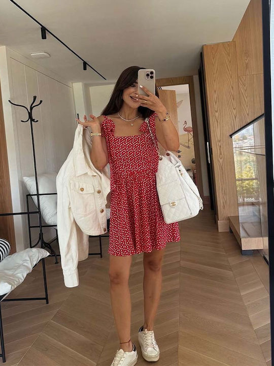 Rochie Mini Jupon de vară Roșie
