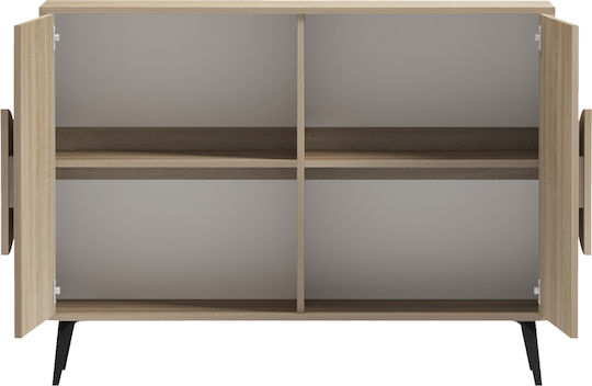 Буфет Savore от Дърво и Метал Черни 110x35.5x82cm