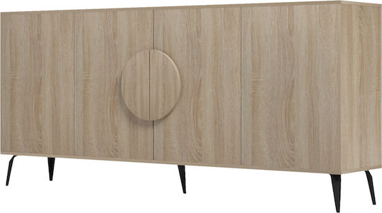 Μπουφές Savore από Ξύλο & Μέταλλο Μαυρα 180x35.5x82cm