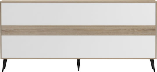 Μπουφές Savore από Ξύλο & Μέταλλο Μαυρα 180x35.5x82cm