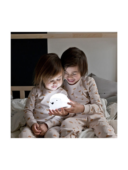 Flow Led Kids Lamp Projector Bjorn with Star Projection White