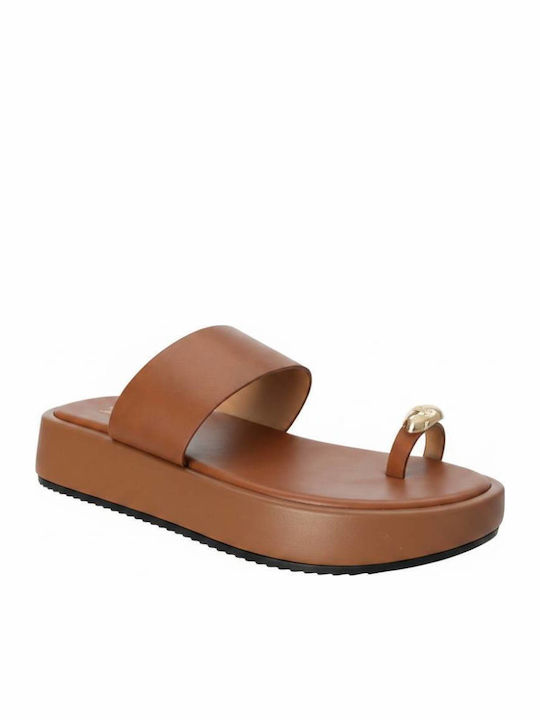 Γυναικεία Σανδάλια Flatforms Καφέ