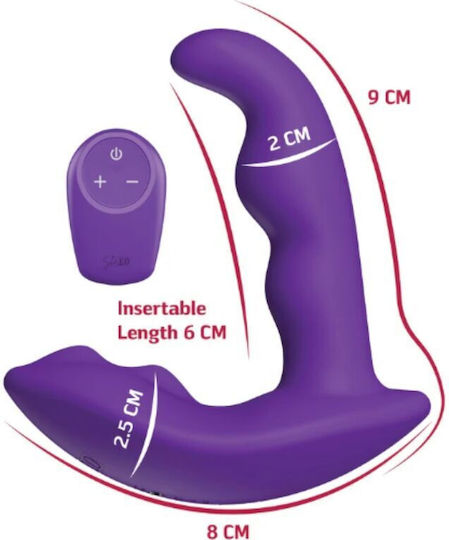 She.e.o Drehbare Anal Plug mit Kabelloser Funktion und Vibration Set Lila