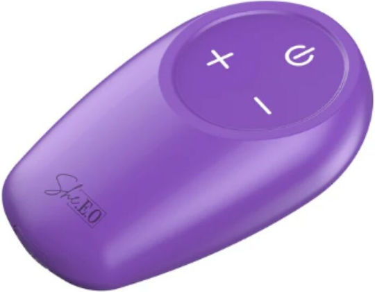She.e.o Drehbare Anal Plug mit Kabelloser Funktion und Vibration Set Lila