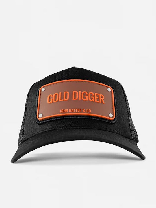 Gold Digger Schwarz Kappen Rubber Patch John Hatter & Co Gold Digger Schwarz Kappen Rubber Patch John Hatter & Co